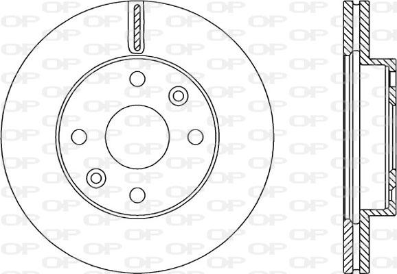 Open Parts BDA2359.20 - Тормозной диск autospares.lv