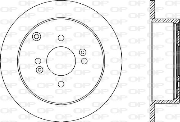 Open Parts BDA2354.10 - Тормозной диск autospares.lv