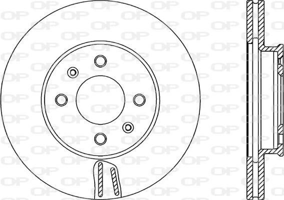 Open Parts BDA2350.20 - Тормозной диск autospares.lv