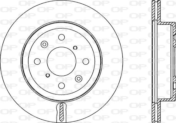 Open Parts BDA2353.20 - Тормозной диск autospares.lv