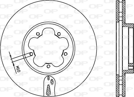 Open Parts BDA2369.20 - Тормозной диск autospares.lv