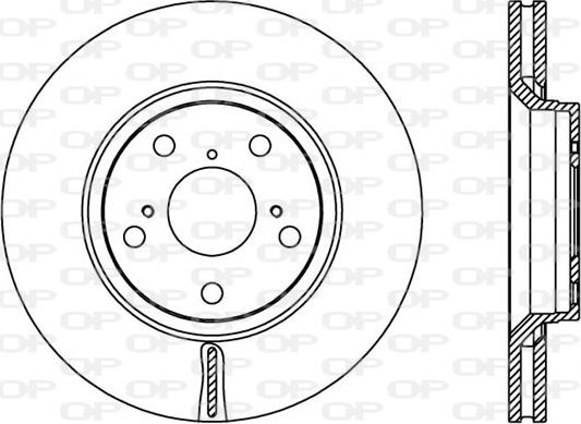 Open Parts BDA2365.20 - Тормозной диск autospares.lv