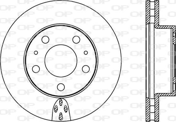 Open Parts BDA2366.20 - Тормозной диск autospares.lv