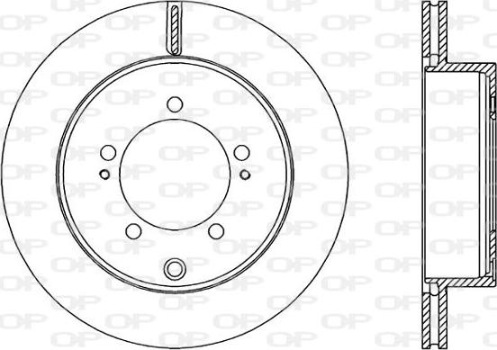 Open Parts BDA2360.20 - Тормозной диск autospares.lv