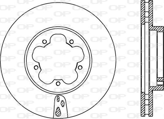 Open Parts BDA2368.20 - Тормозной диск autospares.lv