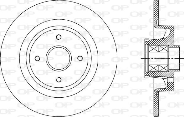 Open Parts BDA2363.10 - Тормозной диск autospares.lv