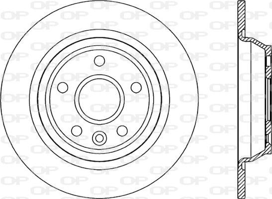 Open Parts BDA2303.10 - Тормозной диск autospares.lv