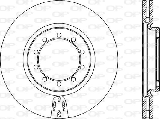 Open Parts BDA2319.20 - Тормозной диск autospares.lv