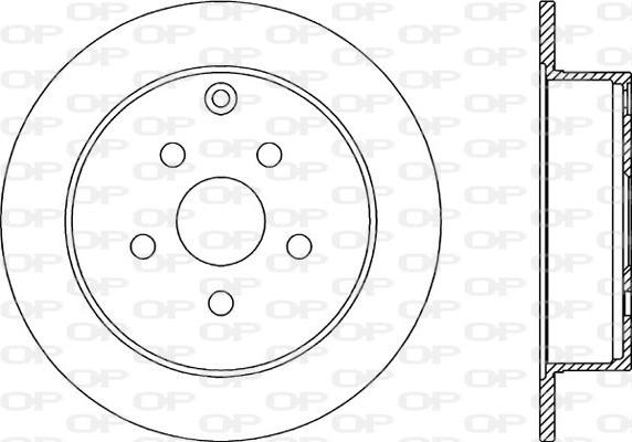 Open Parts BDA2314.10 - Тормозной диск autospares.lv