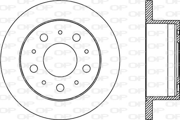 Open Parts BDA2385.10 - Тормозной диск autospares.lv