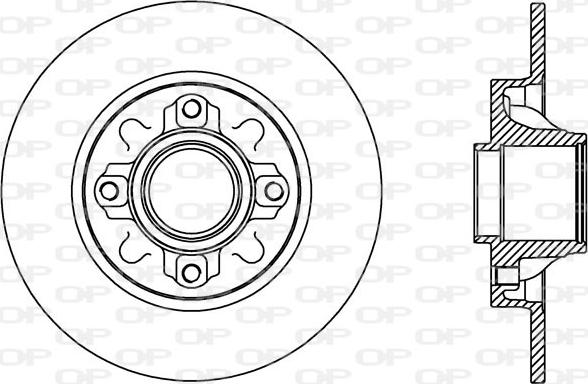 Open Parts BDA2388.10 - Тормозной диск autospares.lv