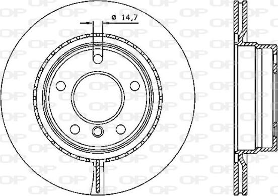 Open Parts BDA2334.20 - Тормозной диск autospares.lv