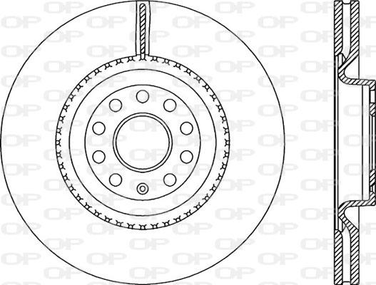 Open Parts BDA2337.20 - Тормозной диск autospares.lv