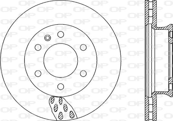 Open Parts BDA2324.20 - Тормозной диск autospares.lv