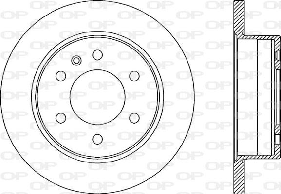 Open Parts BDA2325.10 - Тормозной диск autospares.lv
