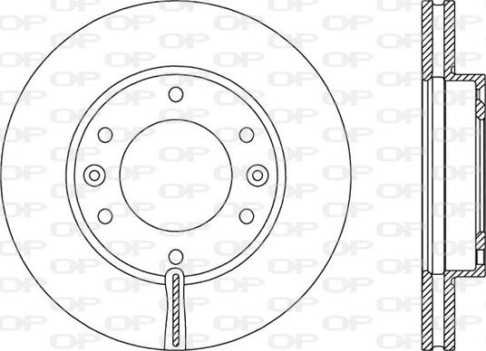 Open Parts BDA2371.20 - Тормозной диск autospares.lv