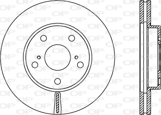 Open Parts BDA2377.20 - Тормозной диск autospares.lv