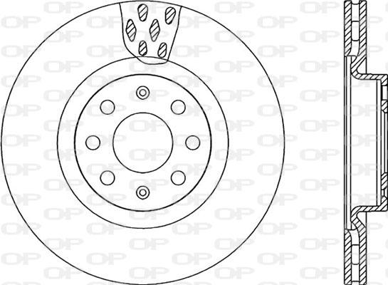 Open Parts BDA2259.20 - Тормозной диск autospares.lv