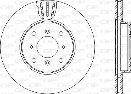 Open Parts BDA2265.20 - Тормозной диск autospares.lv