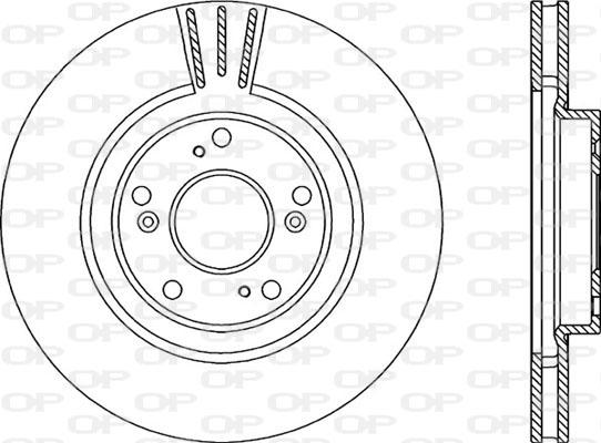 Open Parts BDA2209.20 - Тормозной диск autospares.lv