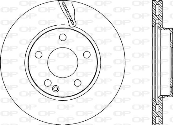 Open Parts BDR2200.20 - Тормозной диск autospares.lv