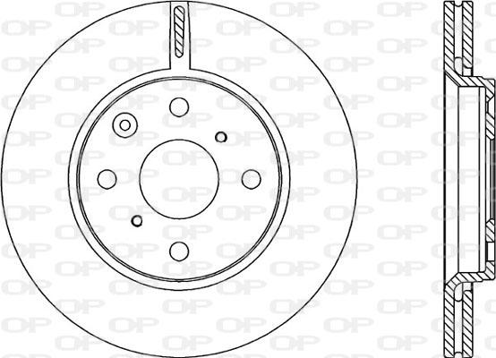 Open Parts BDA2228.20 - Тормозной диск autospares.lv