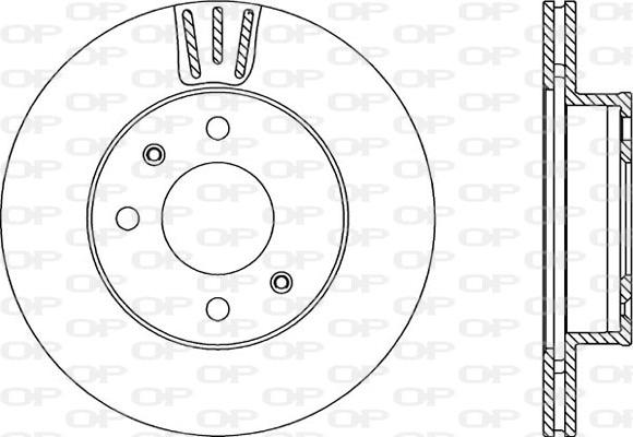 Open Parts BDA2223.20 - Тормозной диск autospares.lv