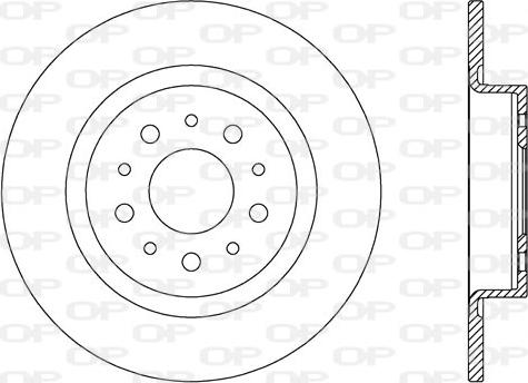 Open Parts BDA2740.10 - Тормозной диск autospares.lv