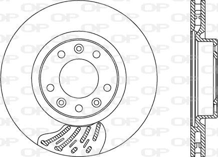 Open Parts BDA2742.20 - Тормозной диск autospares.lv