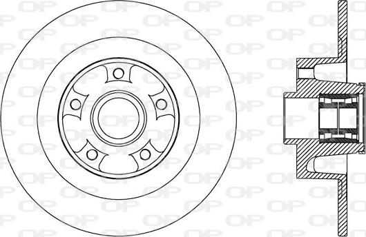 Open Parts BDA2708.30 - Тормозной диск autospares.lv