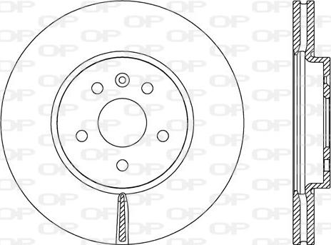 Open Parts BDA2716.20 - Тормозной диск autospares.lv