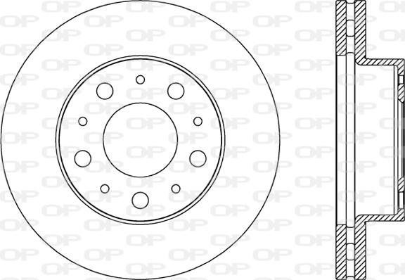 Open Parts BDA2786.20 - Тормозной диск autospares.lv