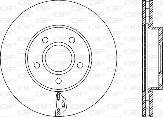 Open Parts BDA2739.20 - Тормозной диск autospares.lv