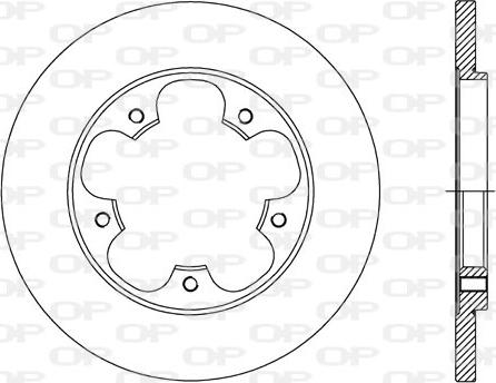 Open Parts BDA2734.10 - Тормозной диск autospares.lv