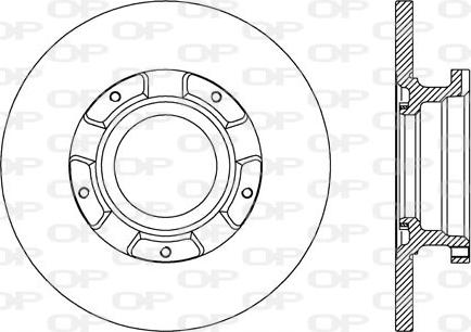 Open Parts BDA2735.10 - Тормозной диск autospares.lv