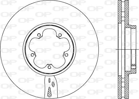 Open Parts BDA2736.20 - Тормозной диск autospares.lv