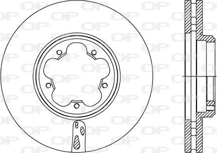 Open Parts BDA2738.20 - Тормозной диск autospares.lv