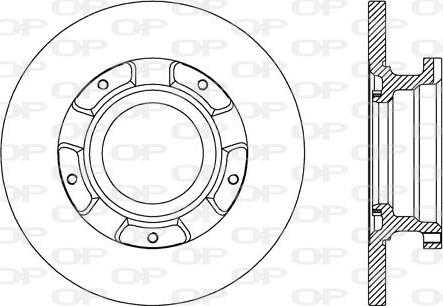 Open Parts BDA2737.10 - Тормозной диск autospares.lv