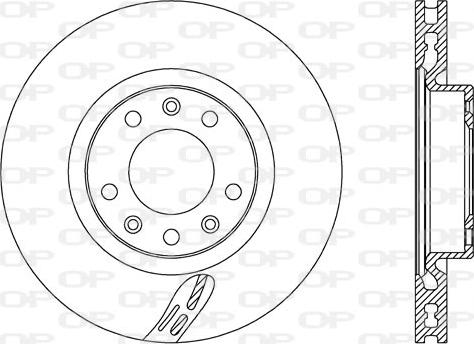 Open Parts BDA2725.20 - Тормозной диск autospares.lv