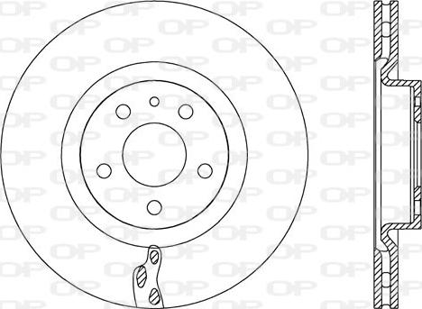 Open Parts BDA2720.20 - Тормозной диск autospares.lv