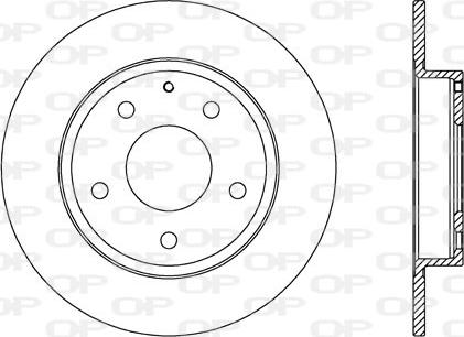 Open Parts BDA2728.10 - Тормозной диск autospares.lv