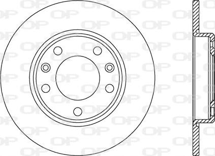 Open Parts BDA2723.10 - Тормозной диск autospares.lv