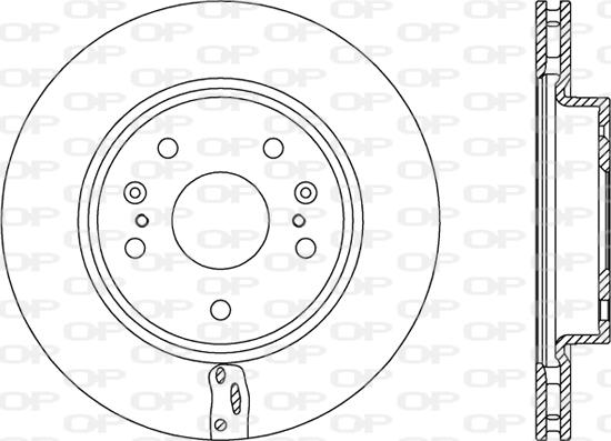 Open Parts BDA2774.20 - Тормозной диск autospares.lv