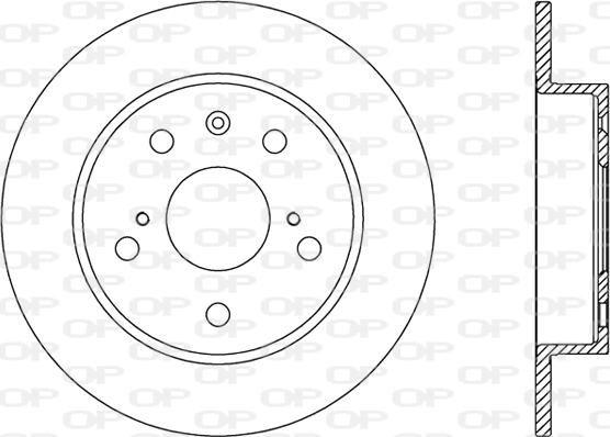 Open Parts BDA2773.10 - Тормозной диск autospares.lv