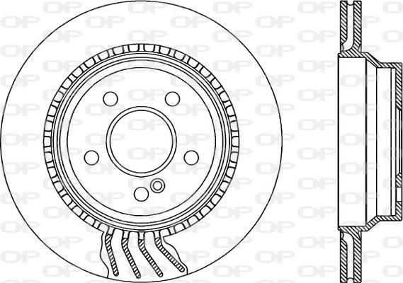 Open Parts BDR1996.20 - Тормозной диск autospares.lv