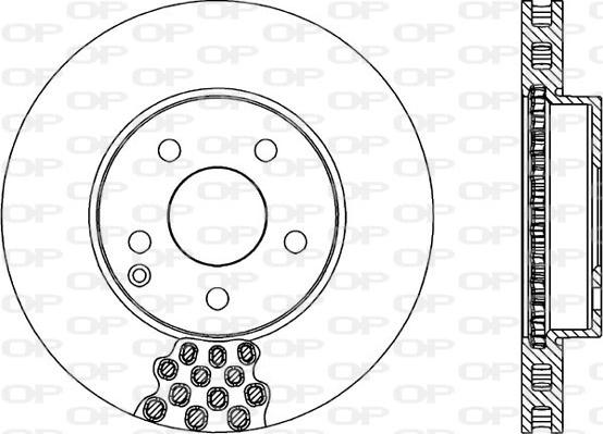 Open Parts BDR1998.20 - Тормозной диск autospares.lv