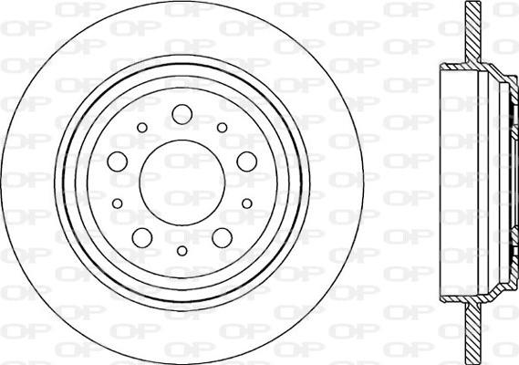 Open Parts BDR1964.10 - Тормозной диск autospares.lv