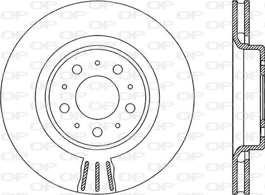 Open Parts BDR1965.20 - Тормозной диск autospares.lv