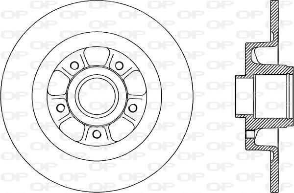 Open Parts BDR1960.10 - Тормозной диск autospares.lv