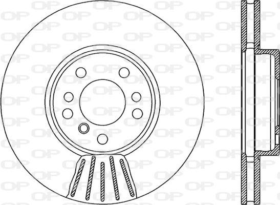 Open Parts BDR1903.20 - Тормозной диск autospares.lv